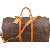 Louis Vuitton Monogram Canvas Keepall 55 Bandoulière Travel Bag