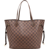 Louis Vuitton Monogram Damier Ebene Neverfull MM Shoulder Bag
