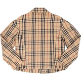 Burberry Beige Cotton Nova Check Monogram Blouse Jacket (M)