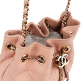 Chanel Quilted Lambskin Small Drawstring Crossbody Bag