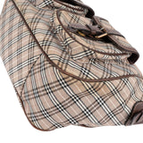 Burberry Nova-Check Monogram Canvas Pocket Hobo Shoulder Bag