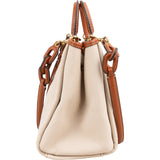 Coach Beige Canvas Embroidered Horse Carriage Reese Tote 28 Handbag