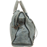 Balenciaga Petrol Leather City Handbag