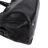 Prada Black Vitello Leather Top Handle Handbag
