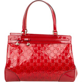 Gucci Patent Leather Microguccissima Princy Handbag