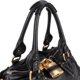 Chloé Pebbled Leather Paddington Satchel Handbag