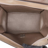 Céline Drummed Calfskin and Suede Trapeze Handbag