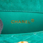 Chanel Stitching Suede 24K Gold Mini Single Flap Crossbody Bag - vintageandkickz