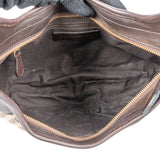 Burberry Nova-Check Monogram Equestrian Knight Shoulder Bag