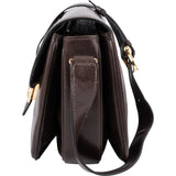 Celine Shiny Calfskin Medium Triomphe Shoulder Bag