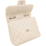 Chanel Quilted Caviar Leather Small Boxy Single Flap Crossbody Bag