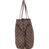 Louis Vuitton Monogram Damier Ebene Canvas Neverfull MM Shoulder Bag