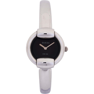 Gucci Silver Tone 1400L Bangle Woman Watch