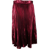 Gucci Metallic Plissee Silk Skirt (IT42)