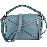 Loewe Blue Calfskin Puzzle Small Handbag
