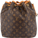 Louis Vuitton Monogram Canvas Sac Noé Petit Shoulder Bag