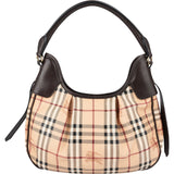 Burberry Nova-Check Monogram Equestrian Knight Shoulder Bag