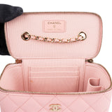 Chanel Quilted Caviar Leather Vanity Case Crossbody Bag
