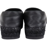 Chanel Quilted Lambskin Letter Emblem Espadrilles (36)