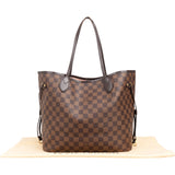 Louis Vuitton Monogram Damier Ebene Canvas Neverfull MM Shoulder Bag