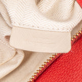 Loewe Red Grained Calfskin Puzzle Crossbody Handbag
