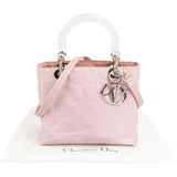 Christian Dior Nylon Cannage Transparent  Lady Dior Handbag