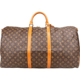 Louis Vuitton Monogram Canvas Keepall 60 Bandoulière Travel Bag
