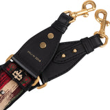 Christian Dior Embroidered Monogram Canvas Studded Medallions Bag Strap