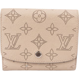 Louis Vuitton Canvas Monogram Mahina Leather Iris Compact Wallet