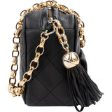 Chanel Quilted Lambskin Tassel Camera Crossbody Bag