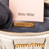 Miu Miu Matelassé Nappa Leather Padlock Shoulder Bag