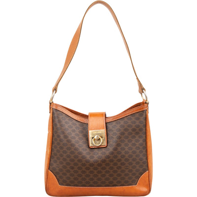 Celine Macadam Monogram Ring Lock Shoulder Bag