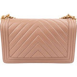Chanel Chevron Lambskin New Medium Boy  Single Flap Crossbody Bag
