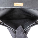 Christian Dior Grained Leather Vintage Chain Bifold Crossbody Bag