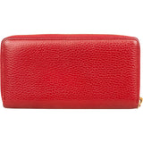 Gucci Grained Leather GG Marmont Zip Around Wallet