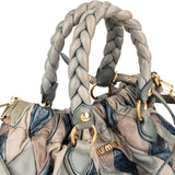 Miu Miu Quilted Vitello Lux Leather Multicolor Patch Handbag