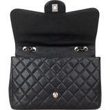 Chanel Quilted Caviar Leather Jumbo Single Flap Crossbody Bag