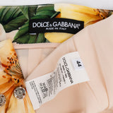 Dolce & Gabbana Multicolor Silk Floral Print Pencil Skirt (IT44)