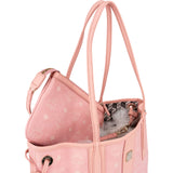 MCM Monogram Visetos Liz Pink Reversible Shopper Tote Shoulder Bag