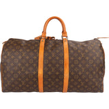 Louis Vuitton Monogram Canvas Keepall 55 Travel Bag