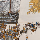 Hermès Marine & Cavalerie Silk Carre 90 Scarf Tuch