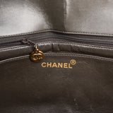 Chanel Quilted Lambskin 24K Gold Diana Single Flap Crossbody Bag