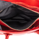 Yves Saint Laurent Red Calfskin Leather Sac de Jour Handbag