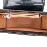 Cartier Black Patent Leather Panthère C Top Handle Shoulder Bag