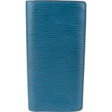 Louis Vuitton Blue Epi Leather Brazza Long Wallet