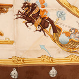 Hermès Plumes et Grelots Silk Carre 90 Scarf Tuch