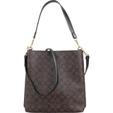 Coach Monogram Signature Canvas Large Town Bucket Crossbody Shoulder Bag