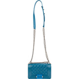 Chanel Quilted Patent Leather Small Boy Crossbody Bag