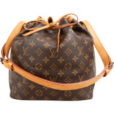 Louis Vuitton Monogram Canvas Sac Noé Petit Shoulder Bag