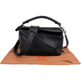Loewe Black Leather Puzzle Small Handbag